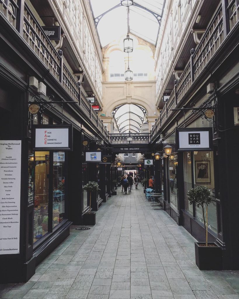 Cardiff Victorian Arcades Pays de Galles Sol