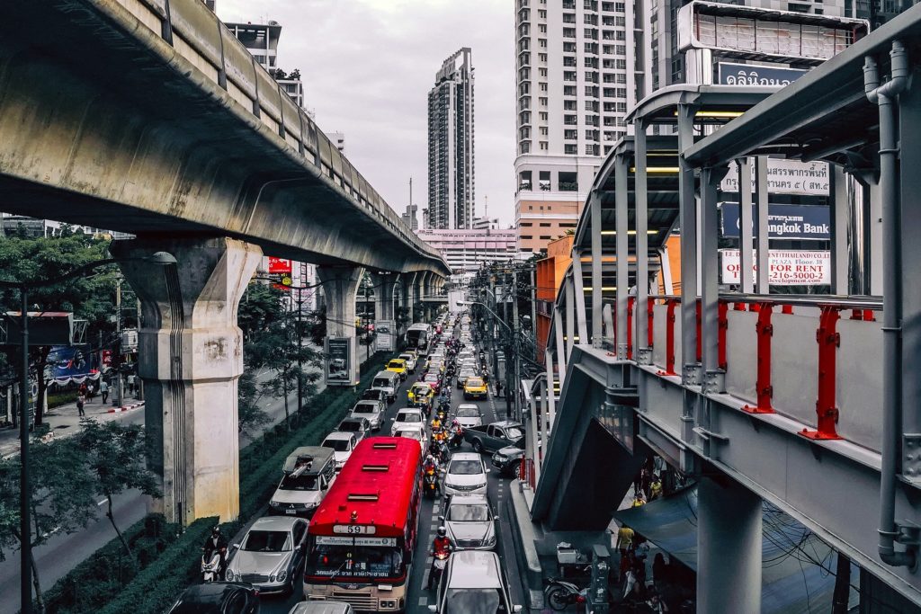 bangkok trafic routier sature bouchon